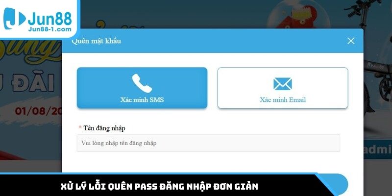 Xử lý lỗi quên pass đăng nhập đơn giản