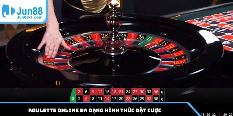 Roulette online đa dạng hình thức đặt cược