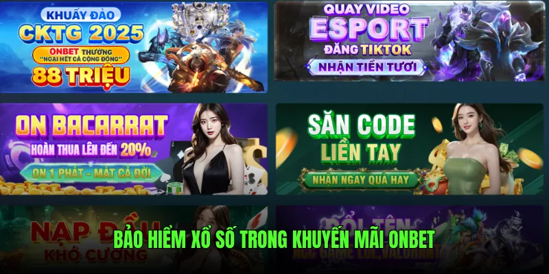 Bảo hiểm xổ số trong khuyến mãi Onbet